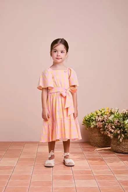 CONJUNTO XADREZ BLUSA MANGA EVASE E SHORT - CONJUNTO XADREZ BLUSA